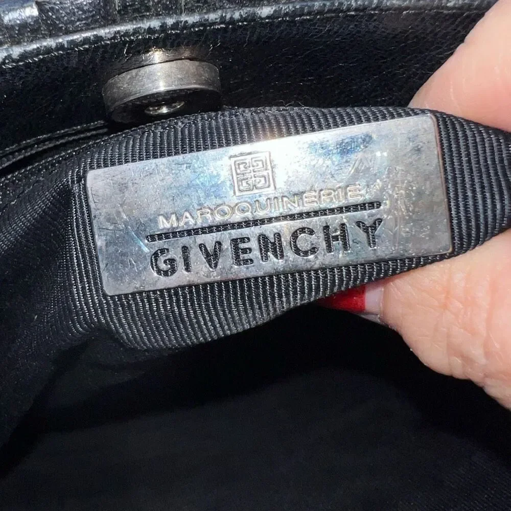 Givenchy Vintage Woven Signature with Acrylic Handles